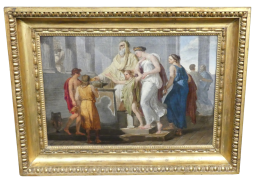Gesù alla presentazione al tempio - Dipinto neoclassico di scuola bolognese del '700                            