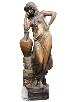 Grande scultura in terracotta Rebecca di Goldscheider