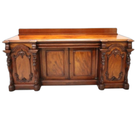 Imposing antique sideboard in neo-Gothic style from the early 1900s