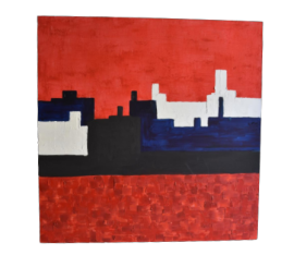 L'Avana - dipinto di Andrea Busnelli, olio su tavola, 2018                            