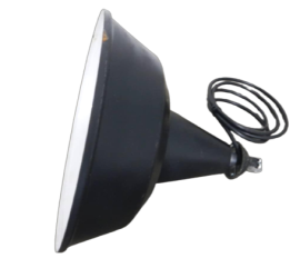 Lampada a sospensione industriale vintage, diametro 30 cm