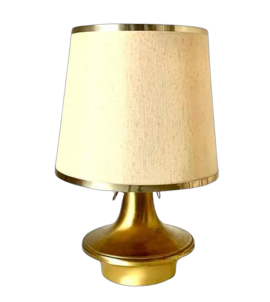 Mid-century modern brass table lamp from the 1950s