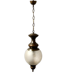Lampadario lanterna di Caccia Dominioni per Azucena in vetro di Murano, anni '60                            