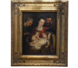 Madonna of the Basket - painting by Pieter Paul Rubens, early 18th century
                            