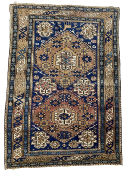 Antique Caucasian Shirvan carpet from the early 1900s