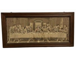Tapestry depicting Leonardo's Last Supper, Italy early 1900s