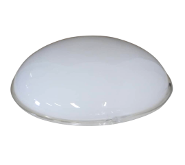 Plafoniera in vetro di Murano bianco anni '70