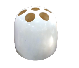 Portaombrelli design di Artemide in plastica bianco panna, 1966                            