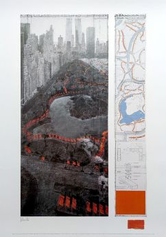 Christo's The Gates project for Central Park signed