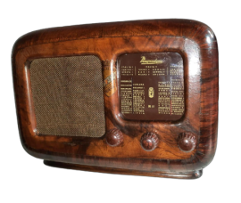 Magnadyne M15 wooden tube radio, 1940s