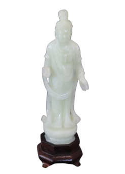 Mid-20th century carved jade Buddha sculpture       