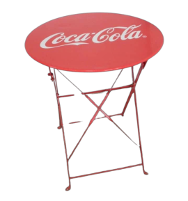 Coca-Cola round garden table from the 70s     