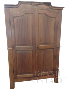 Antique walnut wardrobe, late 18th century