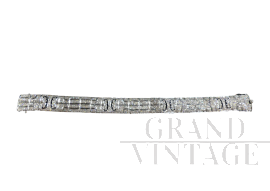 1970s white gold and diamond bracelet