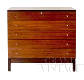 Chest of drawers by Ennio Fazzoli for MIM Roma in rosewood, 1960s