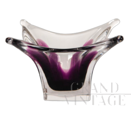 70s centerpiece in purple Murano glass