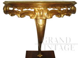 Antique style gilded console table from the 1950s