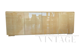 4-door sideboard in Aldo Tura style, 1970s