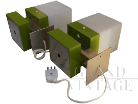 Pair of Italian vintage wall lamps from the company Luci