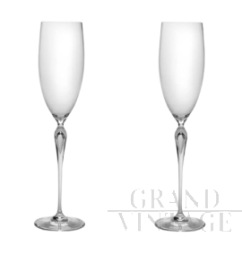 Pair of champagne glasses by Michael Boehm for Rosenthal