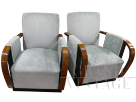 Pair of Art Deco armchairs, Royal Municipality of Modena