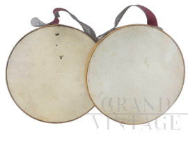 Pair of vintage Olimpia tambourines                          