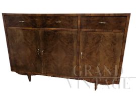 1950s sideboard in flamed walnut