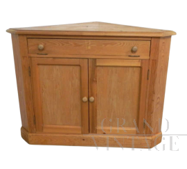 1970s fir corner sideboard