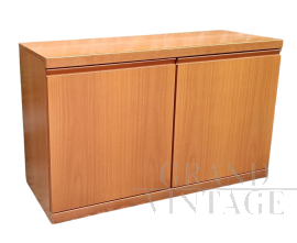 1980s walnut sideboard with two doors