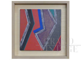 Geodenim, painting on denim by Costantino Baldino