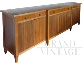 Large vintage sideboard in blond mahogany