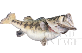 Large largemouth black bass in taxidermy