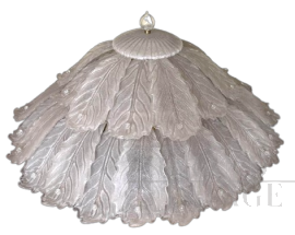 Large Sylcom single ceiling lamp in Murano glass