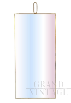 Large vintage wall mirror with hook, 1970s