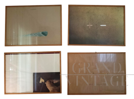 Illustration of Art, 4 lithographs by Antonio Dias, 1974    