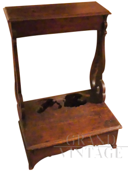 Antique kneeler with carvings