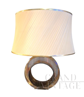 Smart Italia table lamp in plexiglass and brass, 1970s