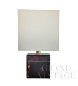 Table lamp with resin base, 1980s