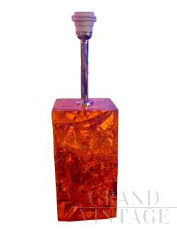 Table lamp by Marie-Claude de Fouquières in fractal resin