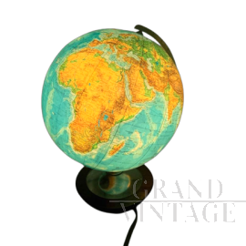 Vintage Columbus Duo Erdglobus world globe table lamp