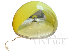 Mazzega yellow table lamp from the 1970s 