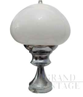 Vintage table lamp with chrome base