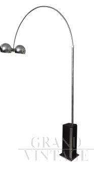 Reggiani arc floor lamp, Space Age 1970s                          
                            