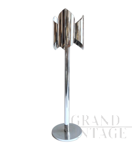 Design floor lamp attributable to Francois Monnet in steel