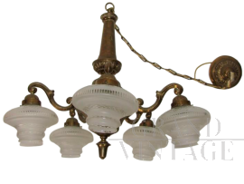 Art Nouveau chandelier, 1930s
