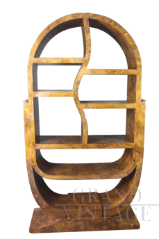 1940s art deco bookcase in briar