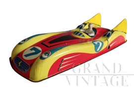 Belloni tin toy car from the 1960s in the style of the Ferrari 330 racing car