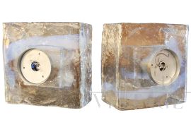 Pair of wall lamps by Carlo Nason for Mazzega