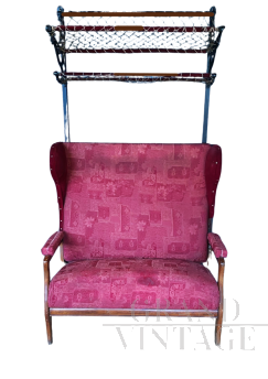 Settees sofas from a train carriage from the early 1900s  