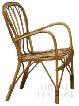 Vintage wicker child's chair, 1970s